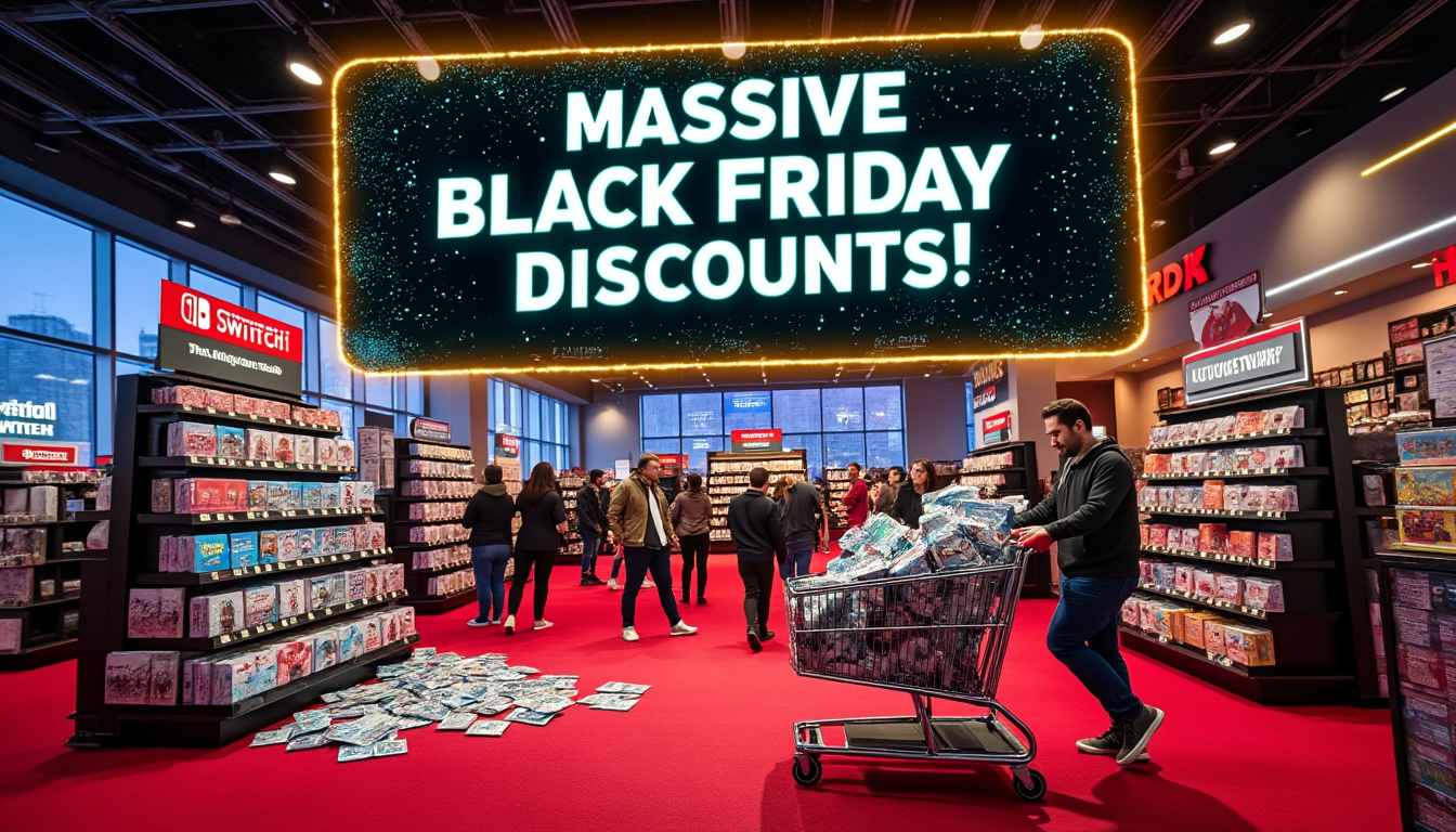 don't miss our massive black friday discount on the star wars 7-game nintendo switch collection! experience the epic adventures of a galaxy far, far away at an unbeatable price. grab your lightsaber and embark on this thrilling gaming journey today!