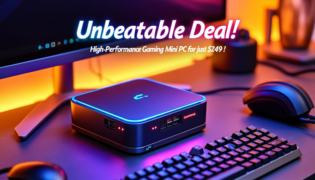 discover the ultimate gaming experience with our unbeatable deal on a high-performance mini pc, now available for just $249! elevate your gaming setup with cutting-edge technology in a compact design, ensuring top-notch performance and value.