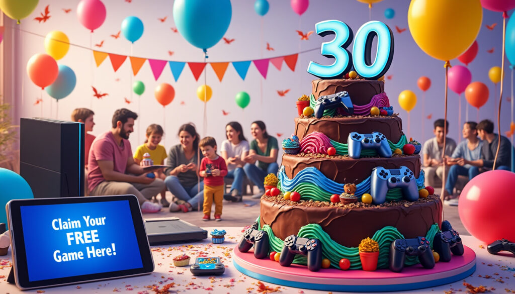 join the celebration of 30 years of playstation and discover how you can claim your free game! don't miss this exciting opportunity to dive into your favorite titles and experience the nostalgia of three decades of gaming.