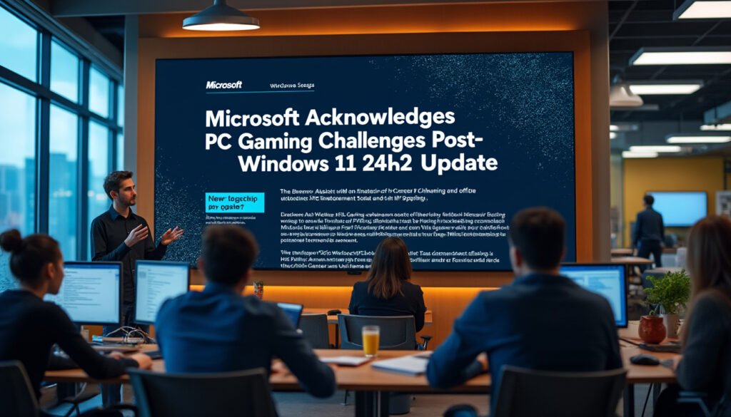 discover how microsoft responds to the gaming challenges faced by pc users following the windows 11 24h2 update. explore the company's insights and potential solutions to enhance your gaming experience.