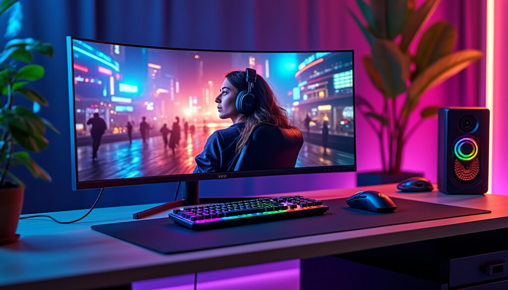 discover the groundbreaking lg 5k2k gaming monitor, the world's first curved display designed to elevate your gaming experience. with stunning visuals and immersive curvature, game like never before and enjoy unparalleled performance in every pixel.