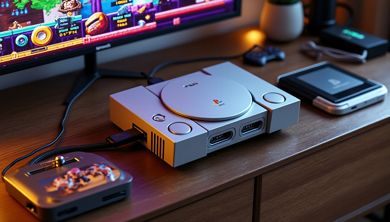 discover the revival of classic gaming with our new fpga-based retro console. emulating the playstation experience, this innovative device comes with an optional cd-rom drive, allowing you to relive your favorite games like never before. perfect for nostalgic gamers and tech enthusiasts alike!