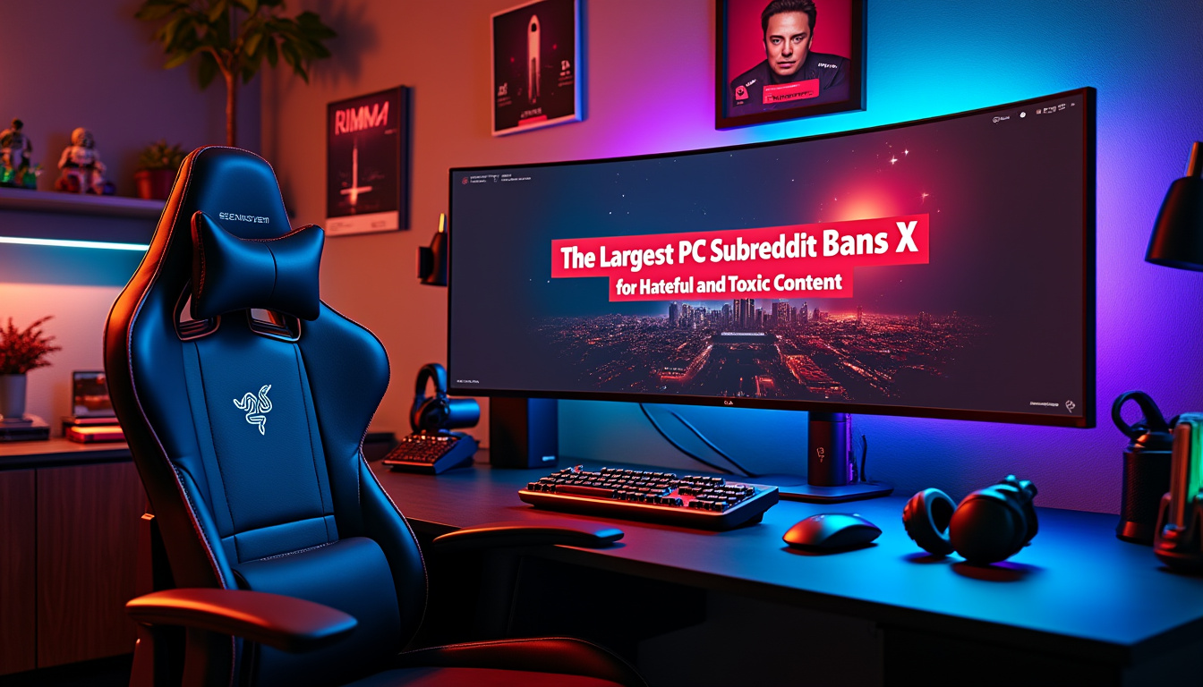 explore the recent ban by the largest pc gaming subreddit of user x for promoting 'hateful' and 'toxic' content, in the context of elon musk's controversial actions. discover how community standards are evolving in the gaming world.