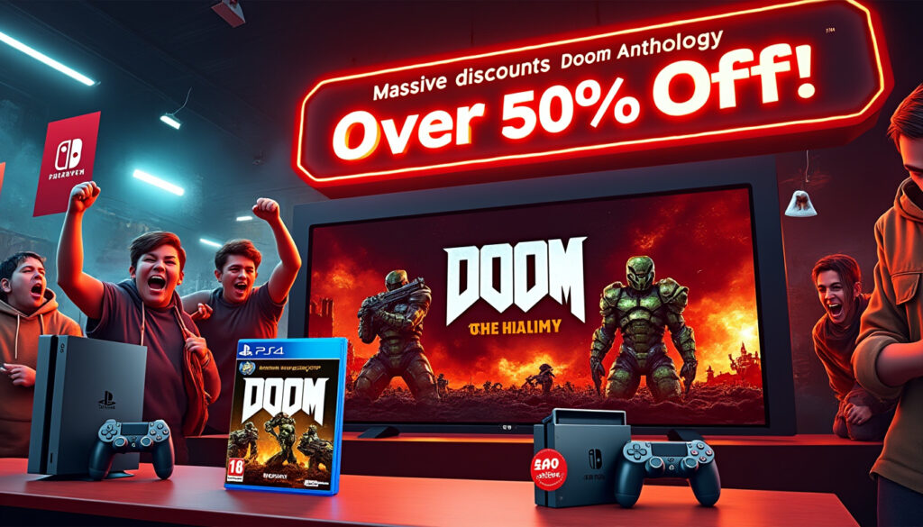 discover incredible savings with our massive discounts on doom anthology! get over 50% off for playstation and nintendo switch users. don't miss this limited-time offer to experience the iconic series at an unbeatable price. upgrade your gaming library today!