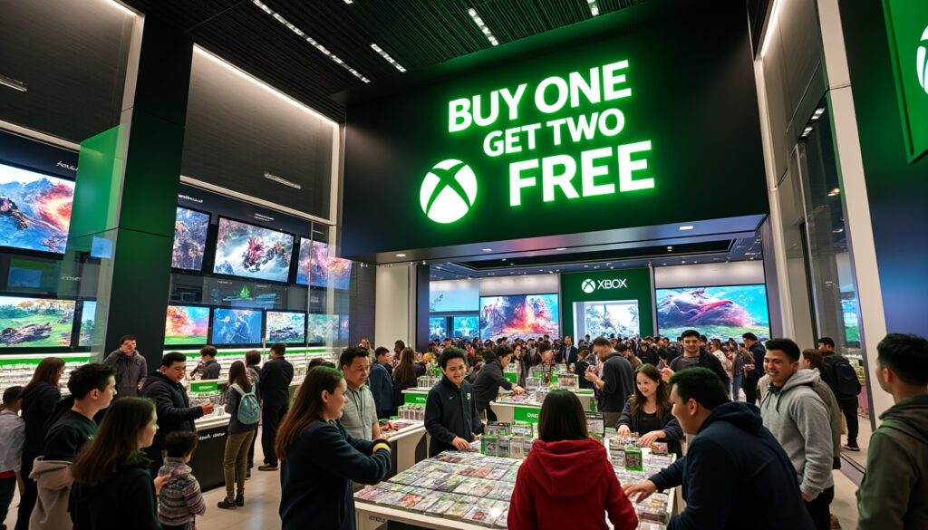 discover the xbox store's thrilling new promotion where you can buy one major title and get two more absolutely free! don't miss out on this limited-time offer to expand your gaming library with top games. shop now and elevate your gaming experience!